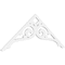 Ekena Millwork Pitch Bordeaux Architectural Grade PVC Gable Pediment, 60"W x 22 1/2"H x 1"P (9/12) GPP060X023X100BOR - alternate 1